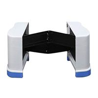 Bathroom Step Stool | Squatty Bathroom Thicken Folding Portable Footstool Piles Relief Aid Safety | Proper Toilet Posture for Healthier Results,Blue