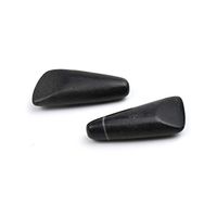 Romonacr 2Pcs Professional Small Eye Hot Massage Stone Set Natural Lava Heated Stones Basalt Warmer Rock for Spa, Massage Therapy