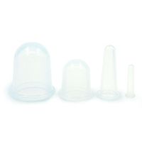 Gillberry New Small Cups Anti Cellulite Vacuum Silicone Massage Cupping Cups Set (Clear)