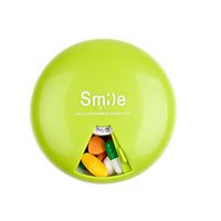 Arce Candy Colors Weekly Reminder Pill Box Portable Travel Container Pill Organizer Medicine Storage Box with 360 Degree Rotation(Green)