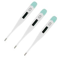 Digital Thermometer with Fever Alarm, Armpit Oral Rectal Thermometers,Indoor and Outdoor Use,3 PCS (Green)