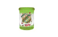 3.25" X 2.25 Green TNMT Party Time Glass Medical Jar Herb Stash Container