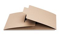 Pina Zangaro Open-Flap Folder, Kraft Brown, 3 Pack (20028)