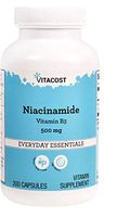 Vitacost Niacinamide (Vitamin B-3) - No Flush Niacin - 500 mg - 200 Capsules