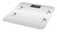 Bluetooth Smart Body Fat Scale with iOS/Android App - Digital Body Bathroom Scale for Body Weight, Body Fat, Water, Muscle Mass, BMR, Bone Mass and Visceral Fat, 400 lbs, Creamy White