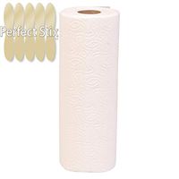 Paper Towels - Pack of 6 Total Rolls 2ply
