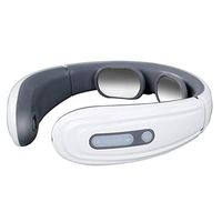 WETERS Electric Neck Massager,Intelligent Back and Neck Massager Electric Pulse Far Infrared Heating Pain Relief Tool Health Care Relaxation Cervical Massage,White