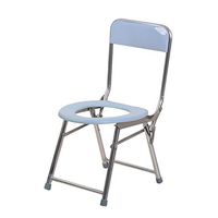 Vei Jie Sturdy and Simple, Toilet Seat, Folding Chair is Light, Suitable for The Elderly, Portable Toilet for The Disabled - 33cmX36cmX78cm db
