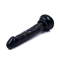 Pichdd 5.91" Adult Female Personal Beginner Slim Slender Realistic with Suction Cup Brilliant (Color : Black)