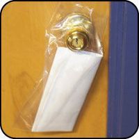 Uline 6 x 12" 1.5 mil Clear Doorknob Bags, 500 Pack, Literature Drop Bags (s-2176-500)