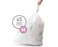 Simplehuman Bin Trash Can Bags Liners New 45l Litres Size M Box Pack of 20