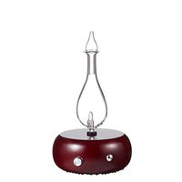 Magnificent 2.0 Nebulizing Essential Oil Diffuser for Aromatherapy By Organic Aromas - Dark-colored Wood Base and Glass Reservoir With Touch Sensor Light Switch