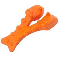 Wxnnx Lumbar Spine Massager for Neck, Back, and Shoulder Pain, Deep Tissue Massager, Cervical Vertebra Tractor,Orange
