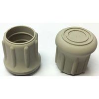 Protective Leg Tip, Slipon, Rd, 1-3/32, PK10