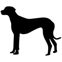 Great Dane Dog Decal Sticker (Black), Decal Sticker Vinyl Car Home Truck Window Laptop