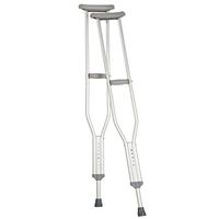 Carex Push Button Aluminum Crutch, Youth