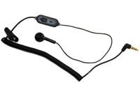 Coiled Mono Hands-free Headset Wired Earphone Earbud 3.5mm Single Headphones Earpiece with Microphone for Verizon LG Lucid 4G - Verizon LG Spectrum - Verizon LG Spectrum 2