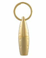 Katzs® Twist Bullet Cigar Punch with Key Ring/Giftbox & Pouch (Gold)