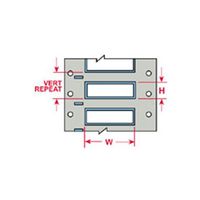 Brady PS-250-2-WT-SC 2" Width x 0.439" Height x 1" Core Diameter, B-342 Heat-Shrink Polyolefin, Matte Finish White PermaSleeve Wire Marking Sleeve (Pack of 500)