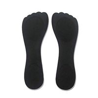 Wesell 2 Pack Insole for High Heels,Provide Heel Pain Relief, Comfortable Heel Inserts, Plantar Fasciitis, Heel Spurs, 3/4 High Heel Pain Relief Insoles Shoe Pads (black)