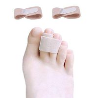 Hammer Toe Separator Splints, Toe Straight Hammertoe Wrap 1 Pair Wrap to Help Straighten & Support Curled, Overlapping or Crooked Toes
