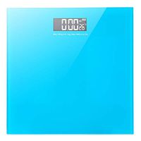 Body Fat Scale Digital Bathroom Mechanical Weight Scale 396lbs Accurate Electronic Weighing Scale with 4-Digits Backlit LCD Display and Automatic Shutdown/Zero Clearing Function Blue