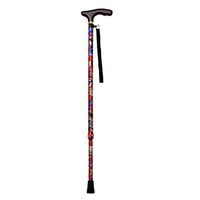Crutches Non-Slip Walking Sticks Old Man's Walking Stick Telescopic Single Hand Crutch Adjustable Pattern Cane (Color : C, Size : 68.5cm)