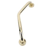 ViaGasaFamido Grab Bar Bathroom Zinc Alloy Bathtub Safety Handle Curved Assist Bathroom Handrail Toilet Safety Non-Slip Armrest for Elderly Armrest Rail Disabled Support