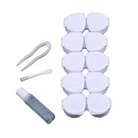 TraveT Contact Lens Cases 12 Packs - Contact Lens Holder with Tweezers and Applicator Included,White