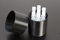 Eye Drops Holder & Storage w/lid, Holds 7 Single use Disposable vials - Znet3D (Black)