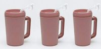 Insulated Double Walled Thermal 22 oz Pitcher with Straw 3/Pack