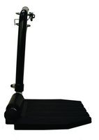 New Solutions FRB412R Top Latch Footrest Black Hemi Pin Spacing Right Plastic Footrest Wheelchair