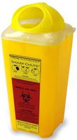 Sharp Chute Disposable Sharps Container, 1.5qt/1.4L Yellow (Case of 18)