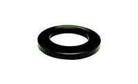 Round Flat Trash Receptacle Top in Black