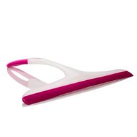Soft silicone glass wiper scraper bathroom glass window cleaning brush squeegees ( Color : Pink )