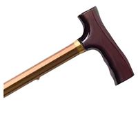 AlexOrthopedic Mobility Support Adjustable Travel Folding Cane with Fritz Handle - Bronze