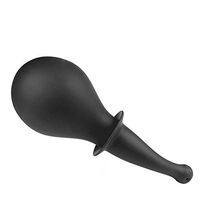 Zcargel Enema Bulb Clean Anal Silicone Douche for Men Women Comfortable Medical Kits-4 Water Outlet-Beaded/Normal Enema Bulb(7.5 oz)