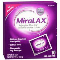 MiraLAX Laxative Powder Packets 10.0 ea. (Quantity of 3)