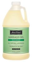 Bon Vital' Naturale Massage Gel Made with Natural Ingredients for Earth-Friendly & Relaxing Massage, Hypoallergenic Massage Gel for Sensitive Skin, Moisturizer Absorbs Like Lotion, 1/2 Gallon Bottle