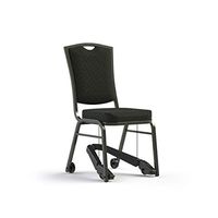 Living Made EZ 8851-1111-DS1007-REZ Vista Dining Chair with Mobility Assist Lever, Black, 18 Inch Width