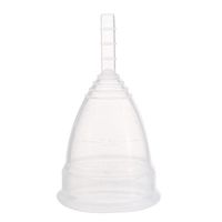 Cigooxm Reusable Silicone Menstrual Cup Period Soft Cups Small Large Size Optional
