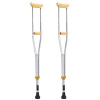 Handicapped Cane, Underarm Shock-Absorbing Aluminum Alloy Body Height Adjustable Thick Non-Slip Handle, Suitable for Elderly Children and Adolescents with Limited Mobility,Medium