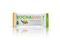 BochaSweet Protein Bar, Vanilla Almond Crunch BochaBar, 20g Grass Fed Collagen, Low Carb, Keto-Friendly, Gluten Free, 12 Count