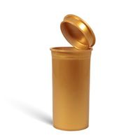 13 Dram Gold Squeeze Pop Top Prescription Container Pill Bottle Tubes Doob Rx (315 Count, Case)