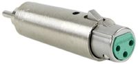 Switchcraft 321X 3-Pin XLR Female to RCA Male Adapter, Nickel Finish
