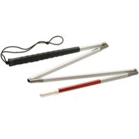 Ambutech Alum. 4-Section Folding Cane-Pencil-52-in