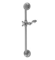 Jaclo 7524-PB Polished Brass 24 Retro Wall Bar with Cross