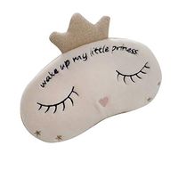 Crown Sleep Eye Mask for Sleeping Super Soft for Insomnia Puffy Eyes Shift Work Blindfold Eyeshade Cute Eyemask for Women Kid Girl as Birthday Party Christmas New Year Present -Golden Crown Blindfold