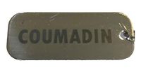 Coumadin Stainless Steel Medical ID Bracelet or Necklace by (Necklace)