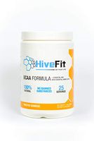 100% All Natural BCAA Powder Formula Citrus Orange Tangerine Flavor Amino Acids Intra-Workout for Muscle Recovery 25 Servings by HiveFit